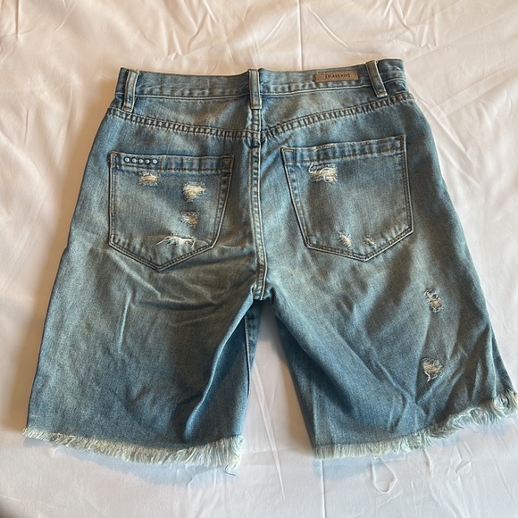$90 Blank NYC Size 25 Distressed High Waist Jean Denim Shorts - Picture 5 of 12